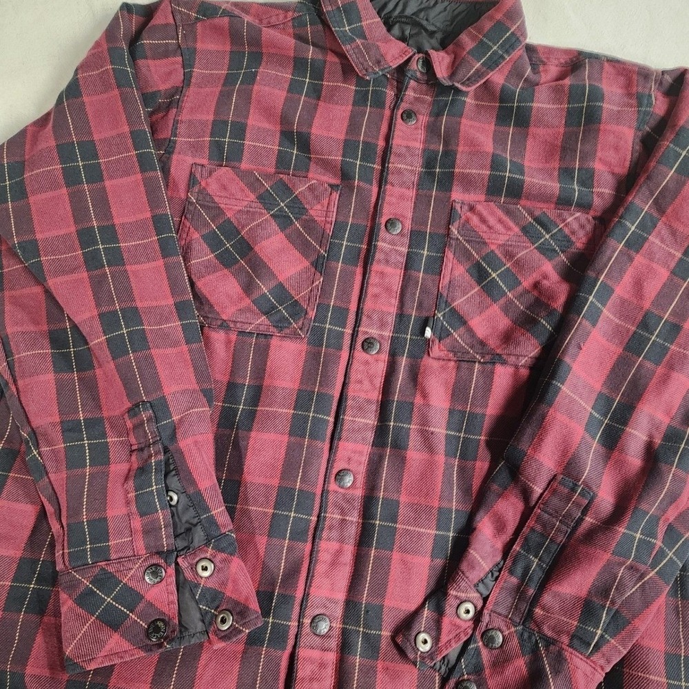 The North Face Reversible Insulated Flannel Grunge Gorpcore Workwear Outdoors